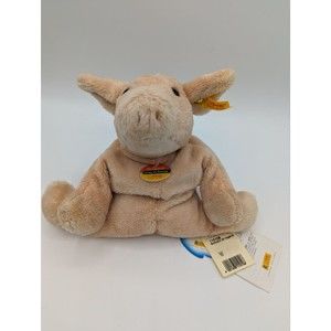STEIFF Cosy Friends Soft Plush Pig 10" Bean Bag GENTLY USED